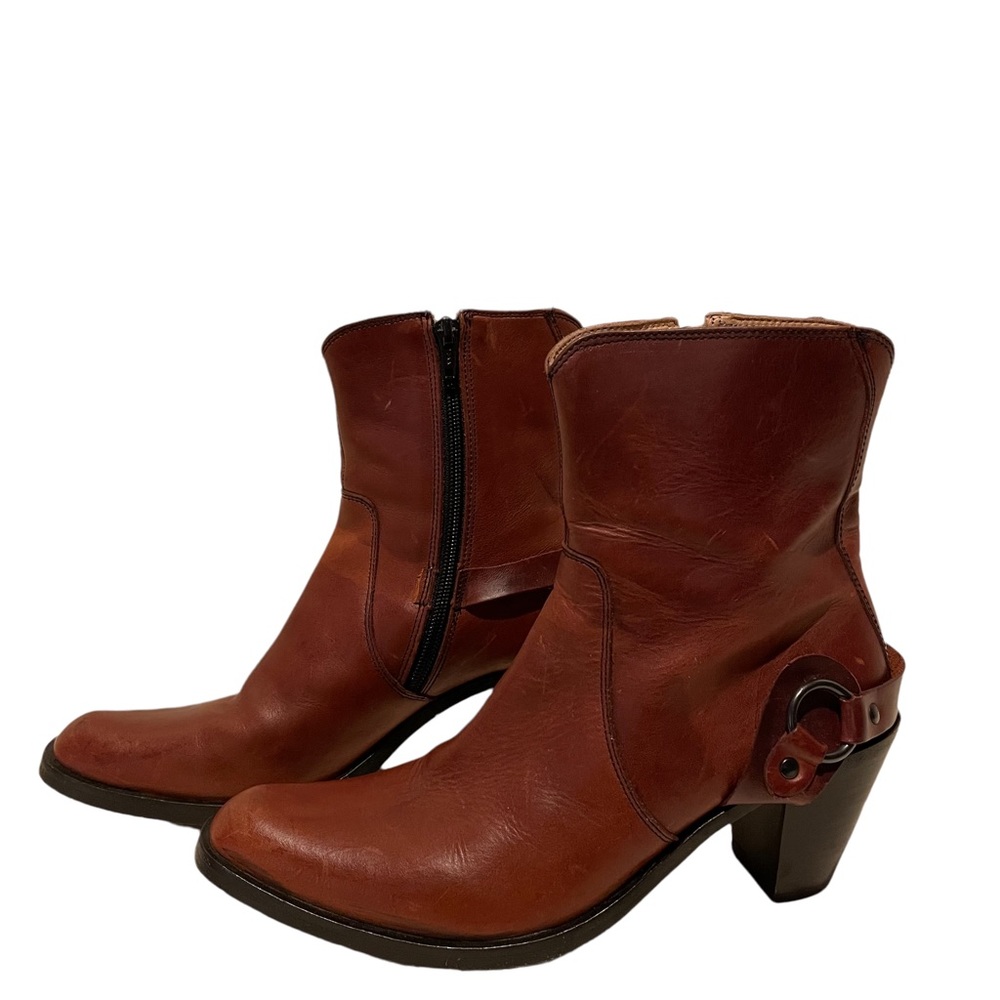 Frye Romy Ring Harness Boot Brown